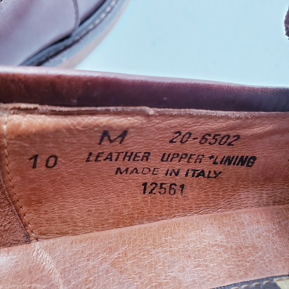 Johnston‎ & Murphy Men\'s Size 10 Loafer Brown Leather Slip On Square Toe